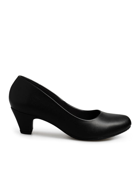 Zapatilla Negra Confort Básica 23001
